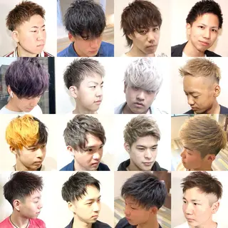 ショート カラー メンズ 【男性専門】岩崎凌 ✂︎楽しい時間を!のヘアスタイル
