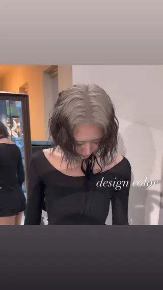 ミディアム カラー 💜ハイトーン💛 マジカルかいちゃんのヘアスタイル