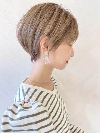 ショート カラー 🌟モテ髪ショート 🌟店長 津賀涼のヘアスタイル