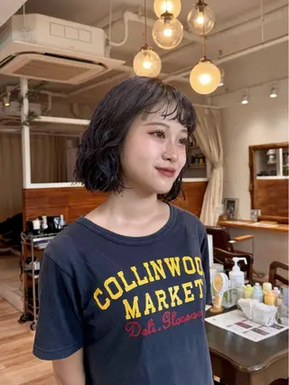 ミディアム パーマ 𝙎𝙚𝙞𝙧𝙖 ☆カット/パーマのヘアスタイル