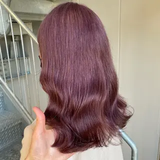 セミロング カラー 大人っぽ♡上品な暖色 ♡ブリーチなし♡のヘアスタイル