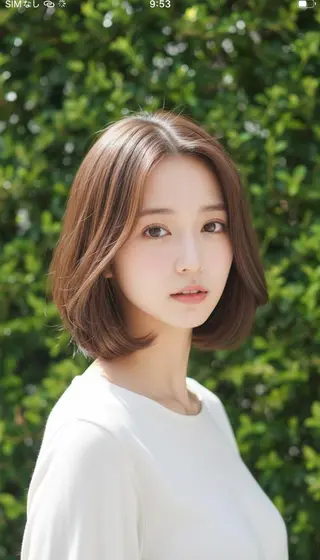 ショート カラー さく/髪質改善× 縮毛矯正/町田のヘアスタイル