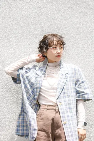 ショート カラー 泉 堅也のヘアスタイル