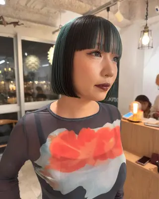 ショート カラー broocH 清水 駿【デザインカラー】のヘアスタイル