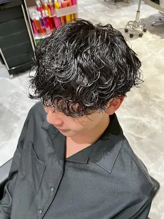 パーマ メンズ メンズカット パーマ特化  清士郎のヘアスタイル