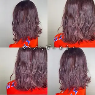 ミディアム カラー ヘアアレンジ 川上 麻梨阿のヘアスタイル
