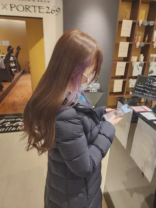 ロング カラー 濱田 妃香のヘアスタイル