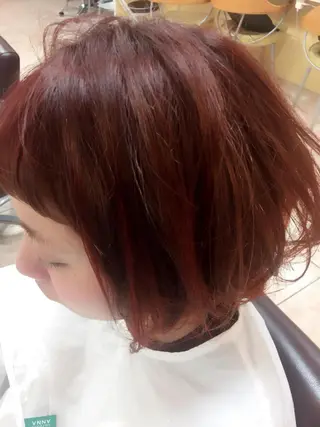 ショート カラー 縮毛矯正×髪質改善 店長　DAITOのヘアスタイル