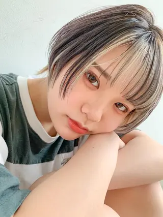 ショート 🍀ケアブリーチ カラー🍀坂井のヘアスタイル