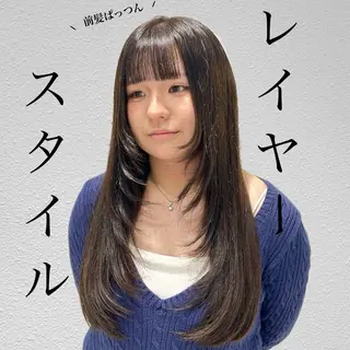 ロング ヘアセット/ミニボブ /レイヤー 山田寛菜のヘアスタイル