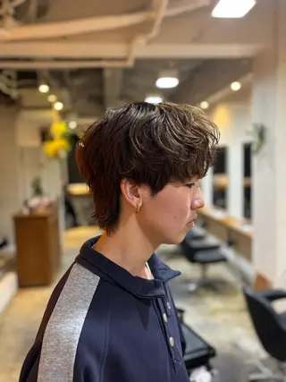 ショート パーマ ⚡️Hiroto/ men’sのヘアスタイル