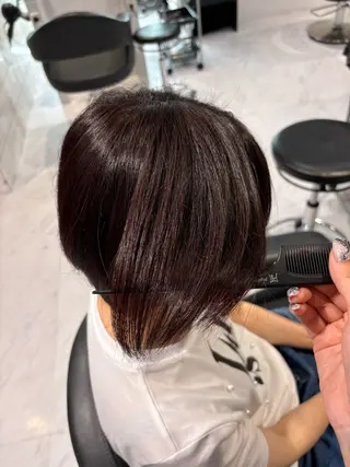 ショート カラー 表参道♡暗髪♡ 艶カラー♡アユミのヘアスタイル