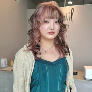 セミロング カラー REINA /nёn/女性限定のヘアスタイル