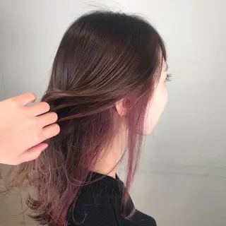 セミロング カラー ヘアアレンジ 烏丸韓国ヘア🇰🇷 ayaka🎀のヘアスタイル