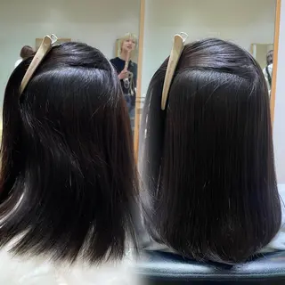 ミディアム パーマ 縮毛矯正/レイヤー 🌙児玉光瑠のヘアスタイル