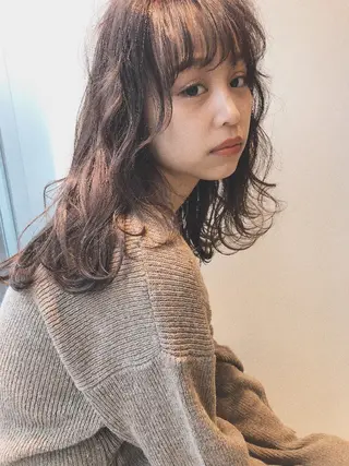 セミロング Hair make genie所属・シノヅカ ケンゾーのヘアスタイル