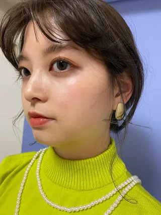 セミロング カラー RISAKO レイヤーカット🎀のヘアスタイル