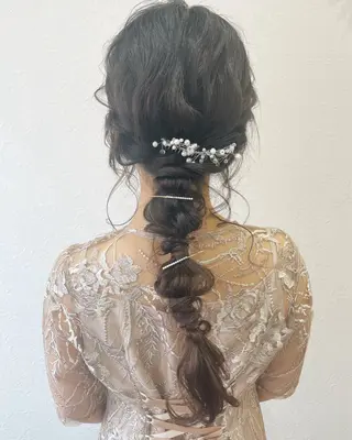ロング ヘアアレンジ 須賀 知穂のヘアスタイル