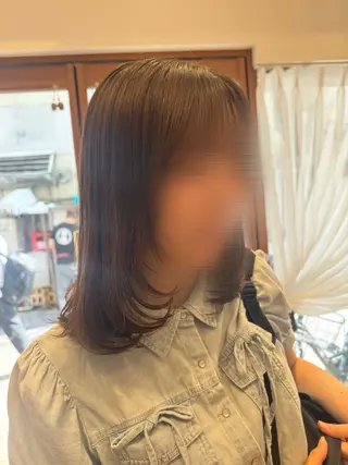 ミディアム 河添 麗菜のヘアスタイル