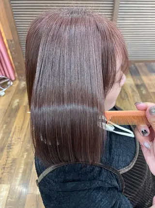 ミディアム レナ┊︎髪質改善 ┊︎シルクストレートのヘアスタイル