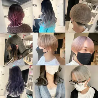 ミディアム カラー ブリーチ👩🦳/ ✂︎MANAMIのヘアスタイル