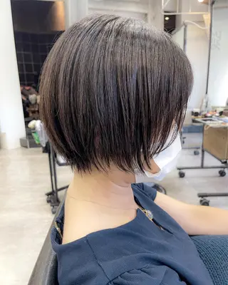 ショート カラー OAK溝の口 𖠋SHINYAのヘアスタイル