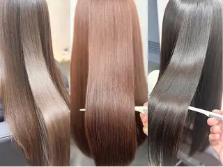 ロング カラー 小島 萌のヘアスタイル