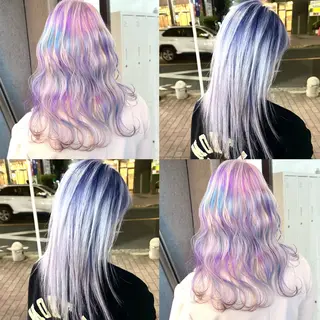 ロング 2次元カラー/ ブリーチMANATOのヘアスタイル