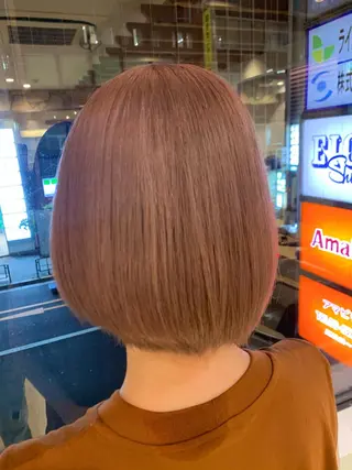 ミディアム 渋谷ハイトーン/ デザインカラー阿部のヘアスタイル