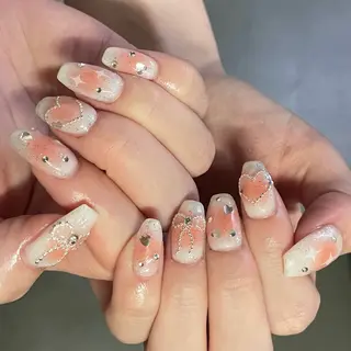 ネイル By moonネイル 🌷ワンホン/韓国風のネイルデザイン