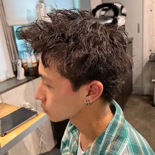 メンズ 🪽直毛男子の救世主 🪽フェザーパーマのヘアスタイル