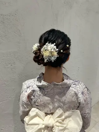 ヘアアレンジ 🦋Misaki🦋 メンズパーマ/着付けのヘアスタイル