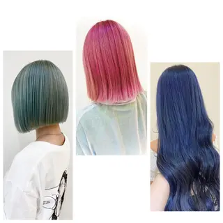 ショート カラー シールエクステ×美髪 改善/ヨシモトカンジのヘアスタイル