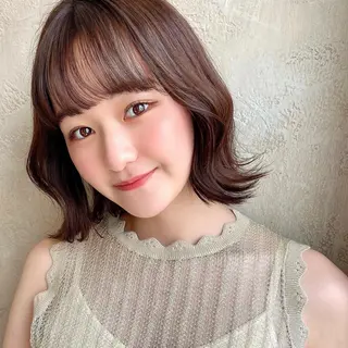 ミディアム パーマ ヘアアレンジ 🌈小顔似合わせ SHIHO🌈のヘアスタイル