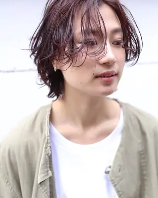ショート カラー パーマ 坂本 裕介/パーマのヘアスタイル