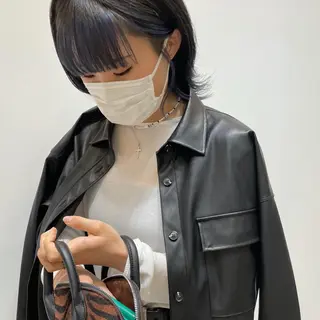 ミディアム カラー 今井 聖玲奈のヘアスタイル