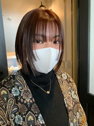 ショート カラー パーマ ヘアアレンジ メンズ キッズ ネイル マツエク・マツパ ウルフレイヤーカット /チヒロのヘアスタイル