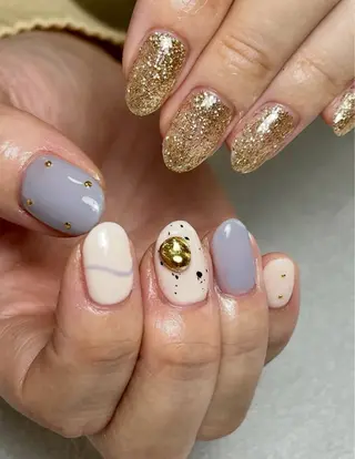ネイル tsumeya ゆるかわ手描きネイルのネイルデザイン