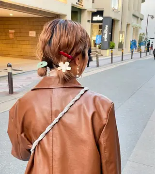ミディアム 堀 綾花のヘアスタイル