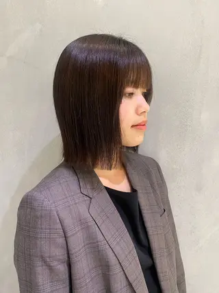 セミロング いとう ほのかのヘアスタイル