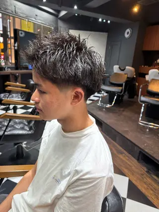 ショート パーマ メンズ メンズ専門美容師店長 💈高橋和真💈のヘアスタイル