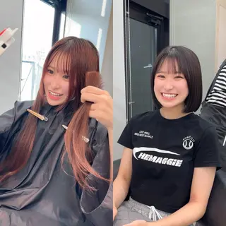 ミディアム カラー ✨髪質改善特化✨副 店長椎葉信乃介のヘアスタイル