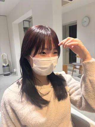セミロング 中間 陽平のヘアスタイル