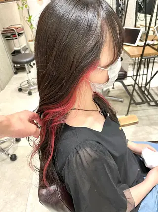 セミロング 🌈外国風ハイライト こうたろうのヘアスタイル