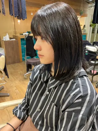 ミディアム カラー YUKI 新宿カット パーマ/カラーのヘアスタイル