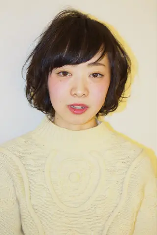 ショート パーマ 佐野 寛のヘアスタイル