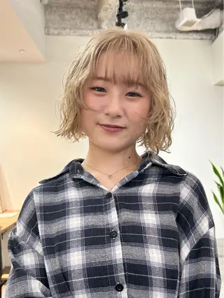 ショート ボブ/レイヤー 大阪梅田/きょうかのヘアスタイル