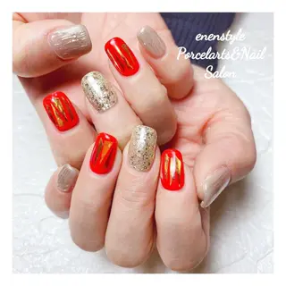 ミディアム ネイル 👑enen style👑のネイルデザイン