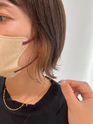 ショート カラー ヘアアレンジ IVY villa Suzu.のヘアスタイル