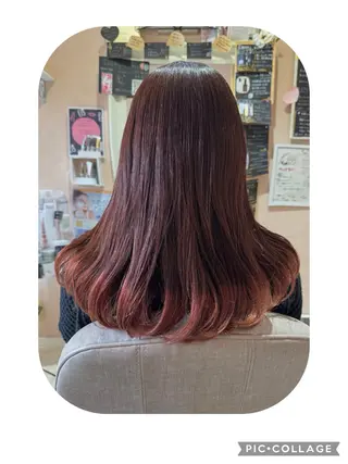 セミロング 磯部 彩のヘアスタイル